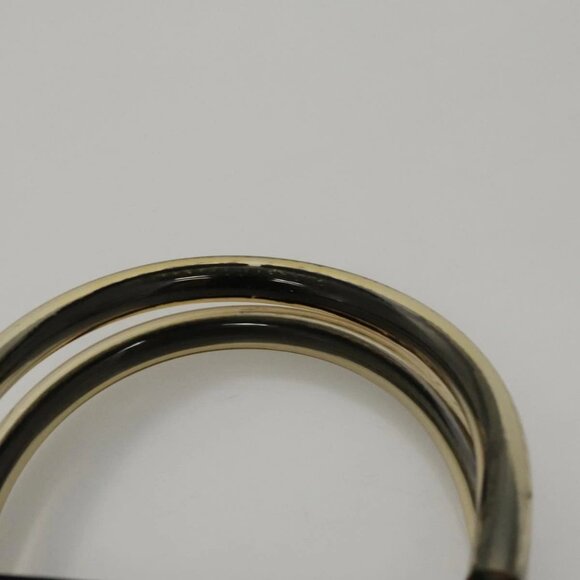 Salvatore Ferragamo Hand Bag Enamel Black Auth 107226 - Picture 9 of 16